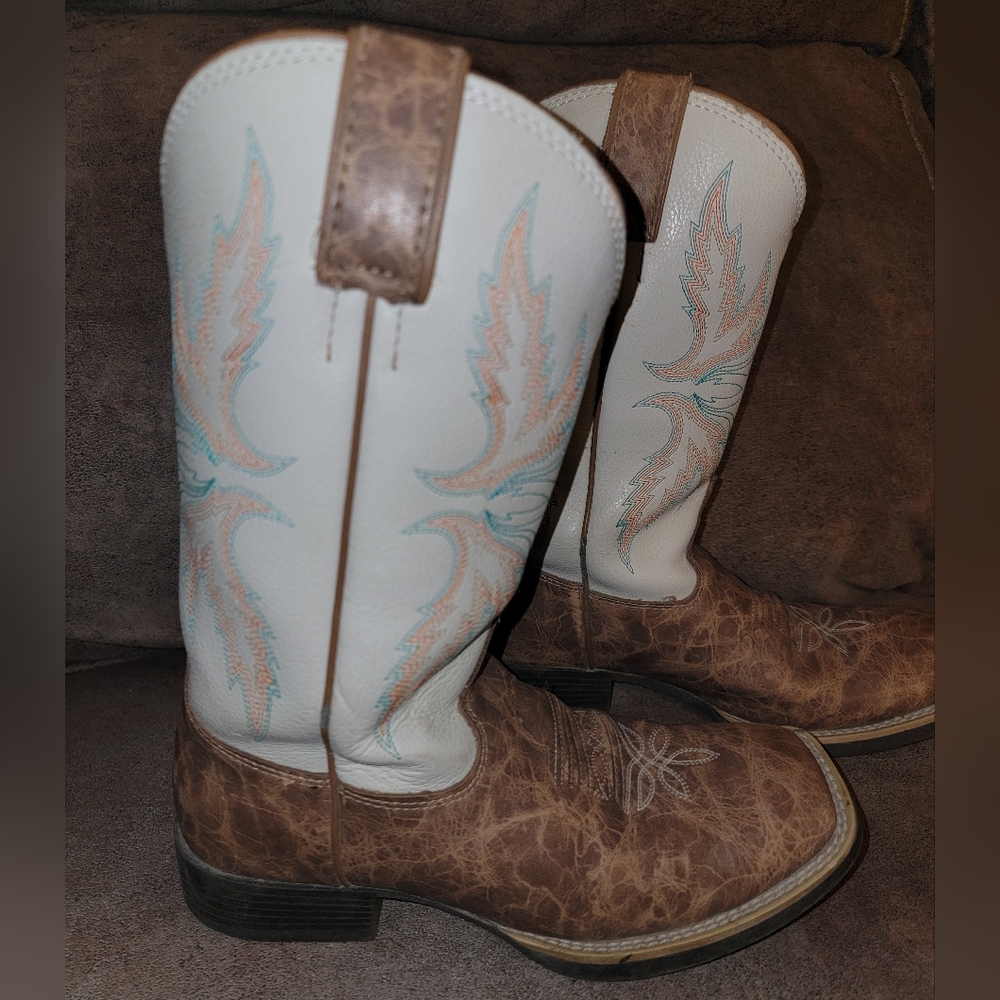 JUSTIN Kids 1D Western Riding Boots - Picture 3 of 11